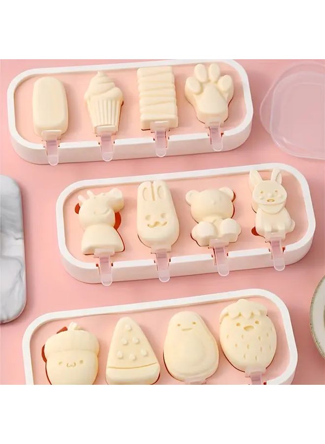 Animals Silicone Ice Pop Mold BPA Free DIY Popsicle Maker Cartoon Shapes - Image 1